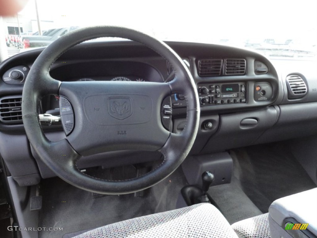 1998 Dodge Ram 1500 Laramie SLT Extended Cab 4x4 Gray Dashboard Photo #56108678