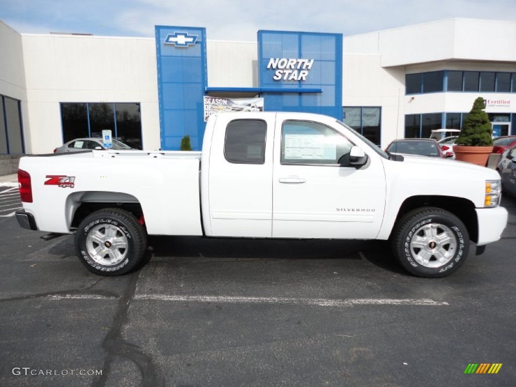 2012 Silverado 1500 LT Extended Cab 4x4 - Summit White / Ebony photo #3