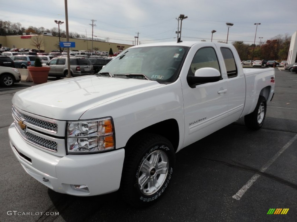 2012 Silverado 1500 LT Extended Cab 4x4 - Summit White / Ebony photo #4