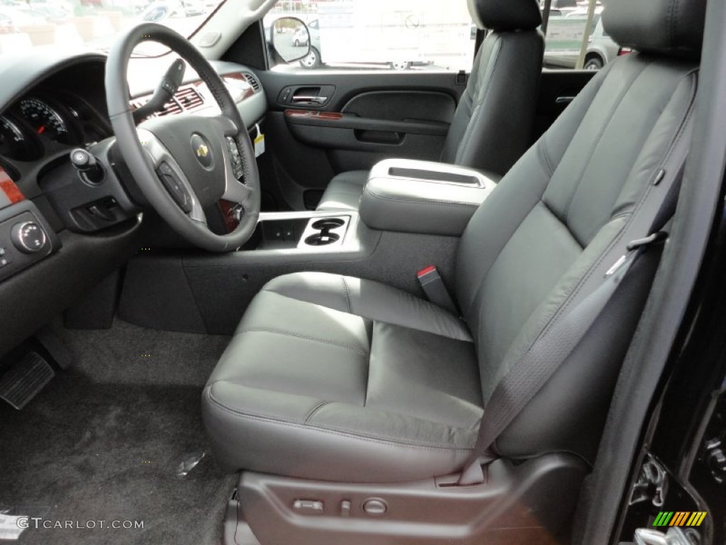 Ebony Interior 2012 Chevrolet Tahoe LT 4x4 Photo #56110376