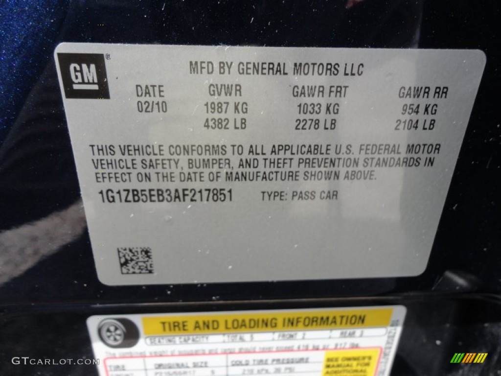 2010 Malibu LS Sedan - Imperial Blue Metallic / Titanium photo #24