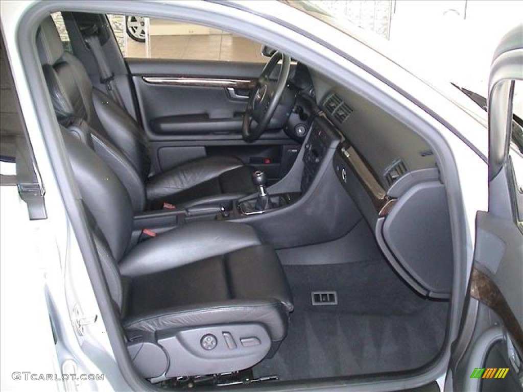 Ebony Interior 2005 Audi S4 4.2 quattro Sedan Photo #56113430