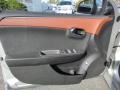 Ebony/Brick Red 2008 Chevrolet Malibu LTZ Sedan Door Panel