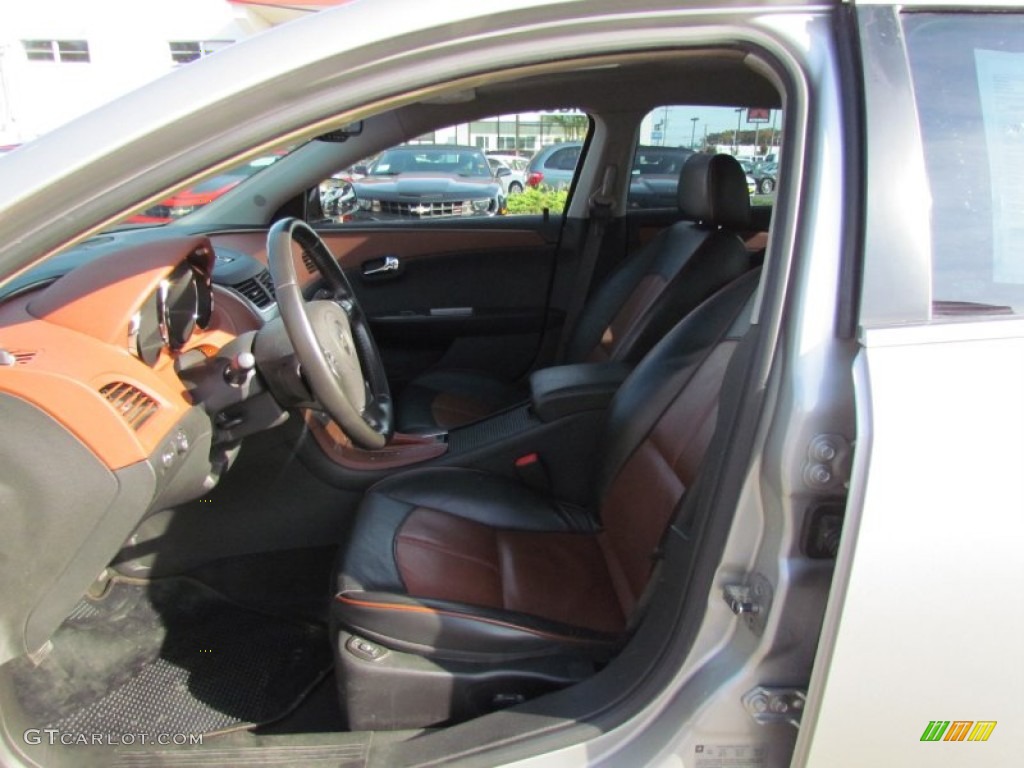 2008 Malibu LTZ Sedan - Silverstone Metallic / Ebony/Brick Red photo #11