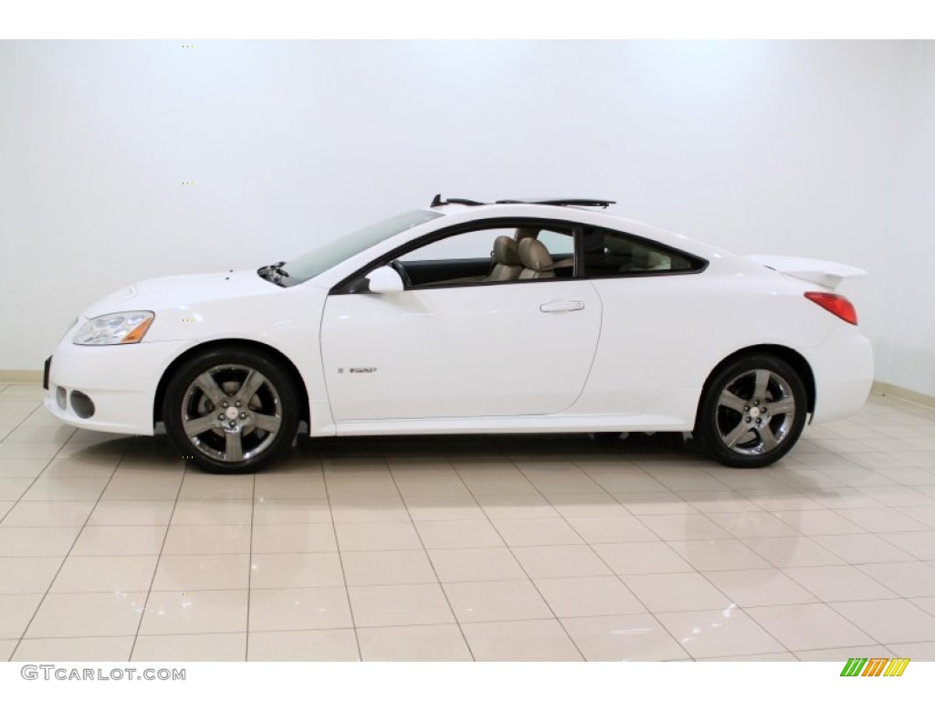 2009 G6 GXP Coupe - Summit White / Light Taupe photo #4