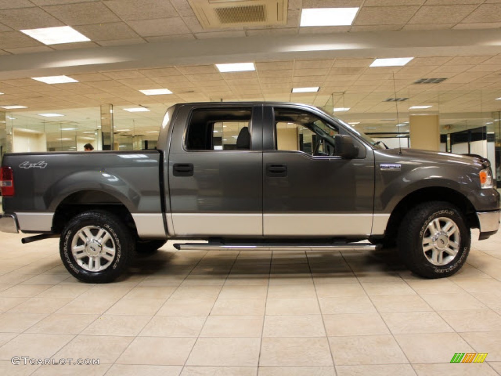 2005 F150 XLT SuperCrew 4x4 - Dark Stone Metallic / Medium Flint/Dark Flint Grey photo #7