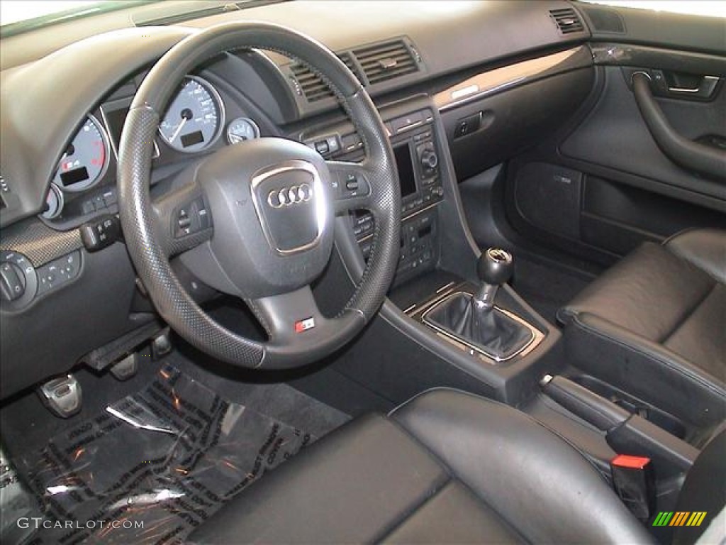 Black/Black Interior 2008 Audi S4 4.2 quattro Sedan Photo #56115969