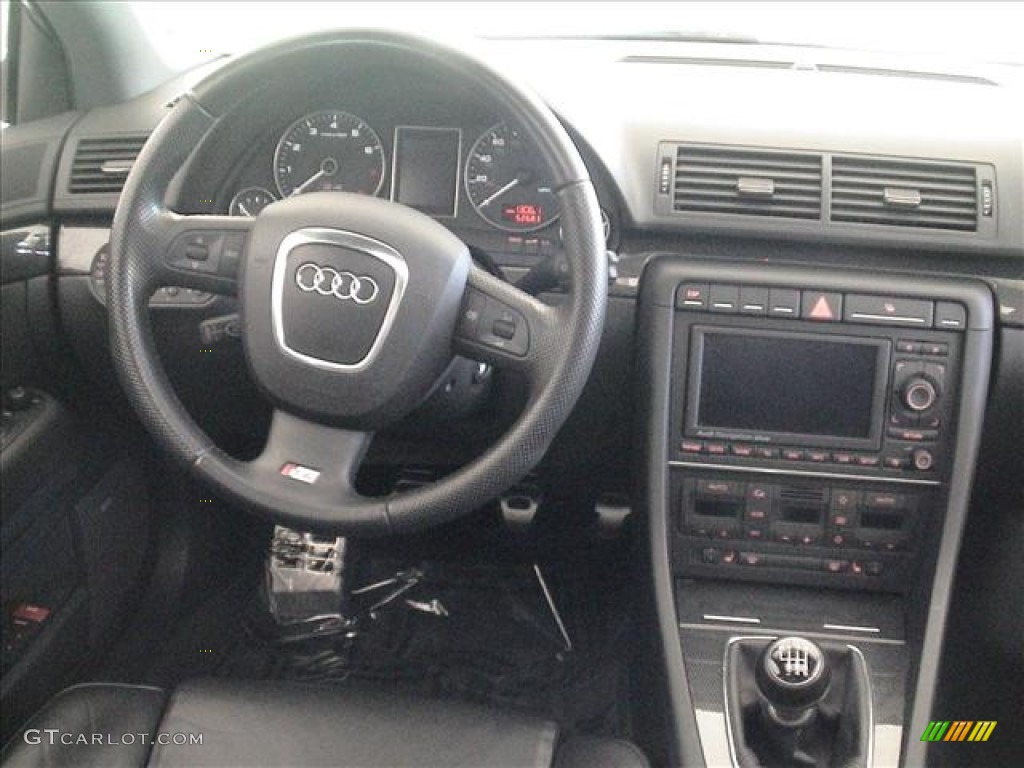 2008 Audi S4 4.2 quattro Sedan Black/Black Dashboard Photo #56116172
