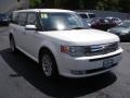 2010 White Platinum Tri-Coat Metallic Ford Flex SEL AWD  photo #3