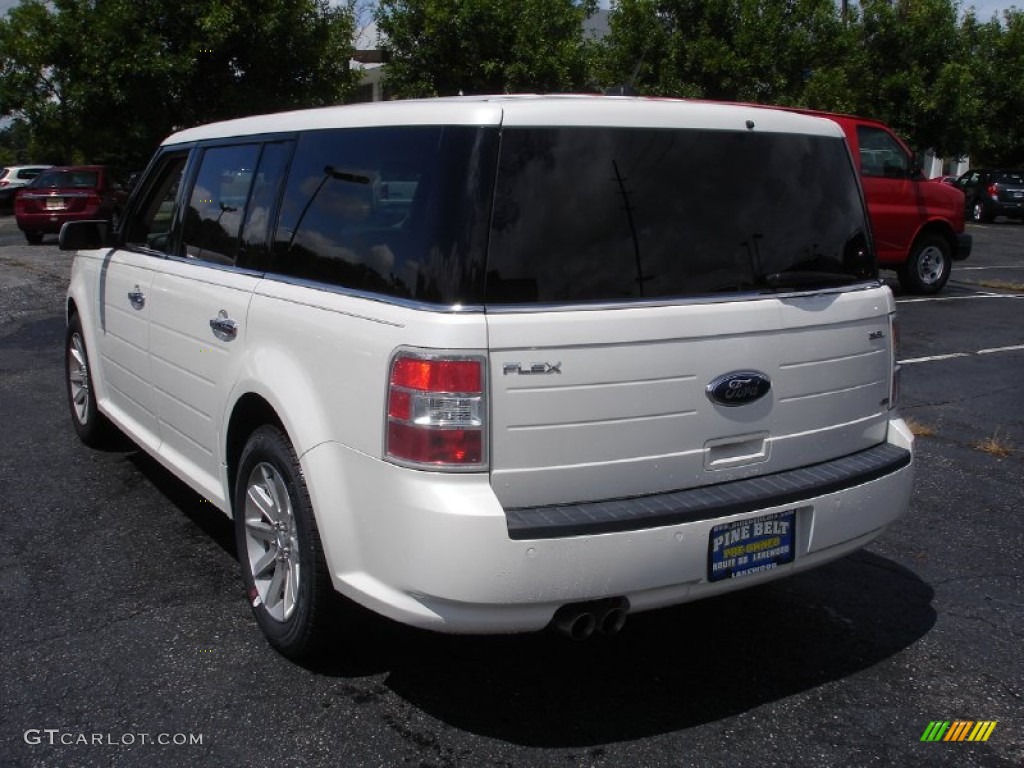 2010 Flex SEL AWD - White Platinum Tri-Coat Metallic / Medium Light Stone photo #6