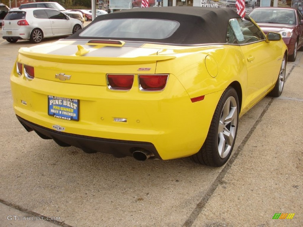 2011 Camaro SS/RS Convertible - Rally Yellow / Gray photo #5