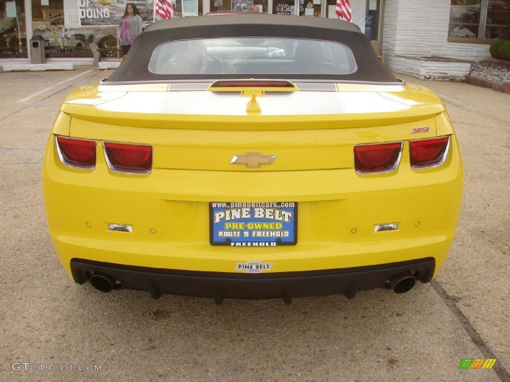 2011 Camaro SS/RS Convertible - Rally Yellow / Gray photo #6