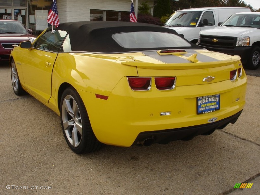 2011 Camaro SS/RS Convertible - Rally Yellow / Gray photo #7