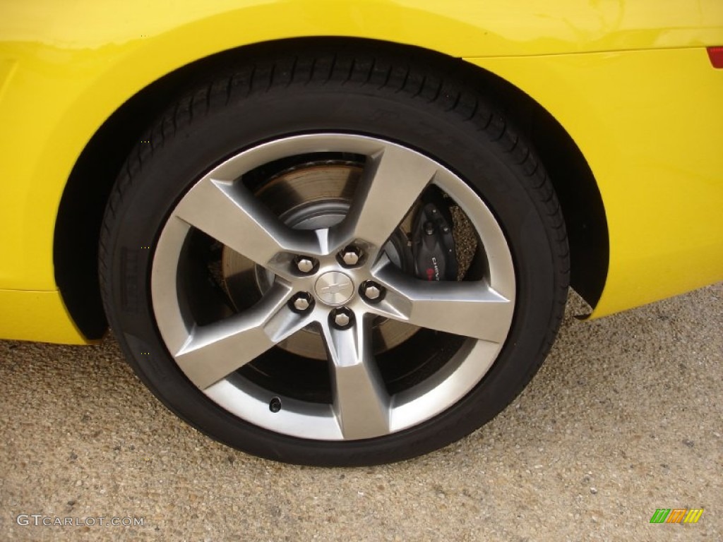 2011 Camaro SS/RS Convertible - Rally Yellow / Gray photo #8