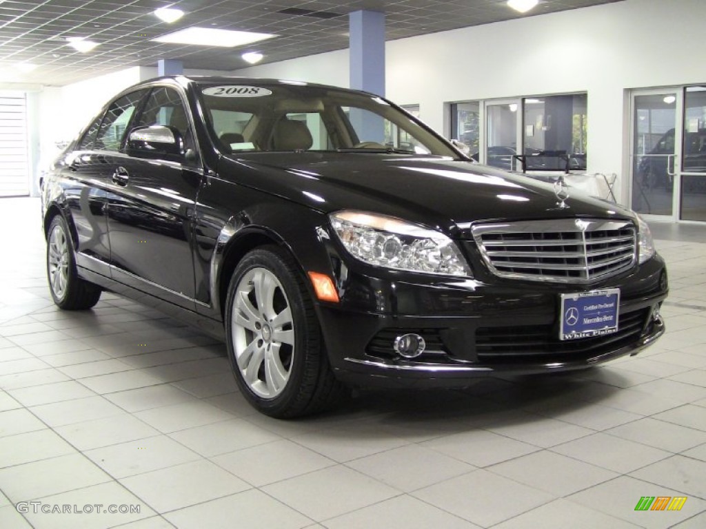 2008 C 300 4Matic Luxury - Obsidian Black Metallic / Savanna/Cashmere photo #3