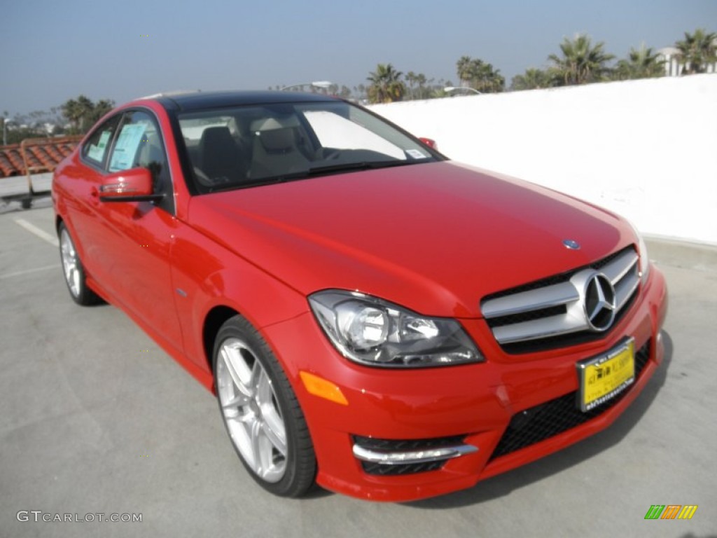 Mars Red 2012 Mercedes-Benz C 250 Coupe Exterior Photo #56118314