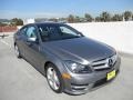 2012 Palladium Silver Metallic Mercedes-Benz C 250 Coupe  photo #1