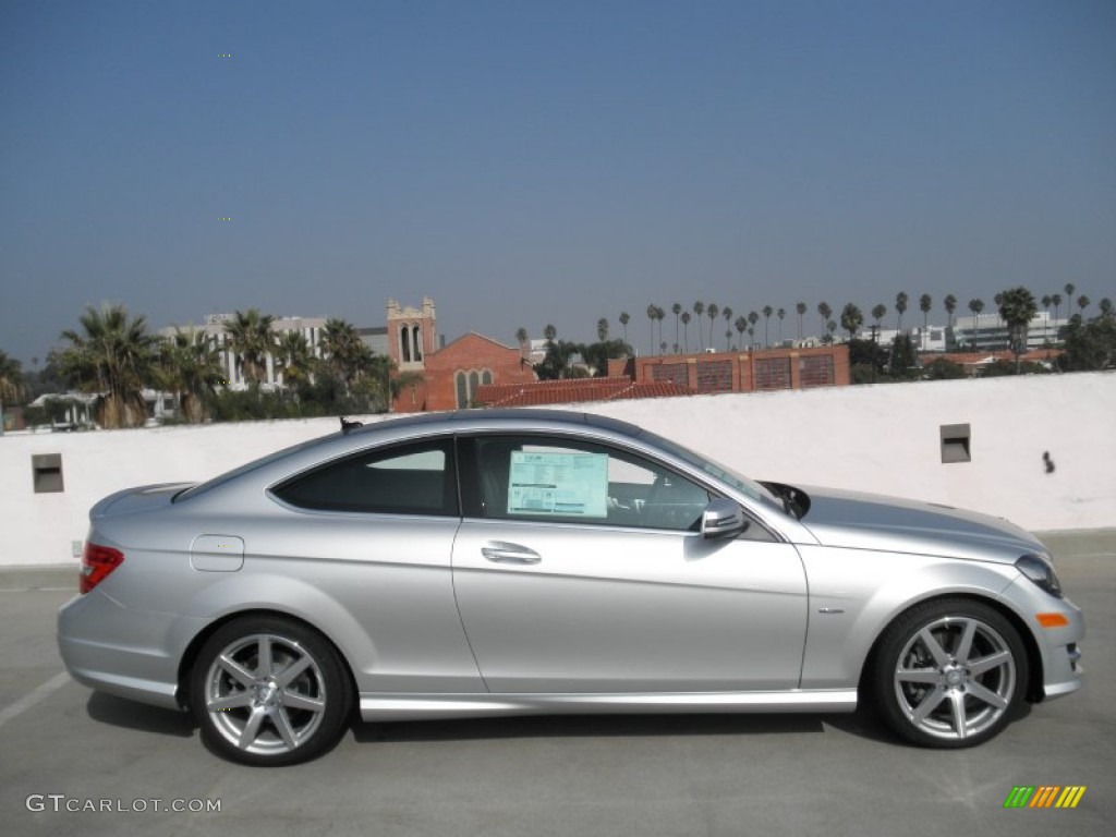 Iridium Silver Metallic 2012 Mercedes-Benz C 350 Coupe Exterior Photo #56118617
