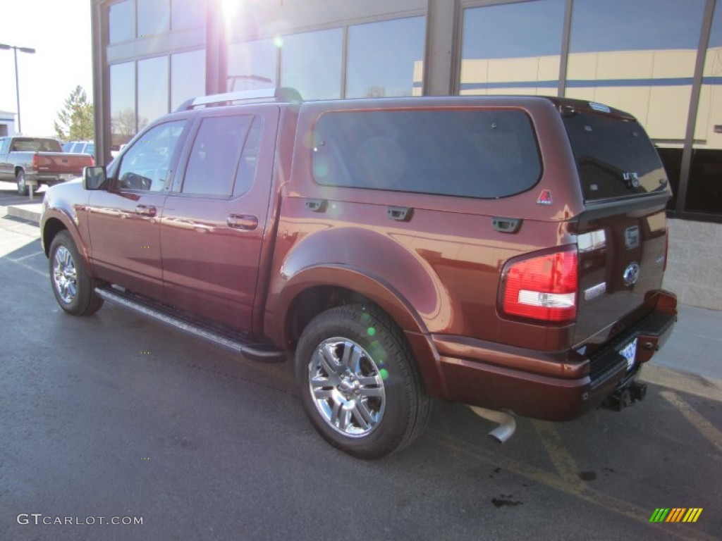 2009 Explorer Sport Trac Limited 4x4 - Dark Copper Metallic / Camel photo #29