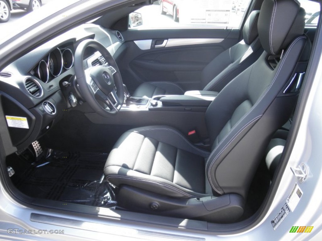 Black Interior 2012 Mercedes-Benz C 350 Coupe Photo #56118651