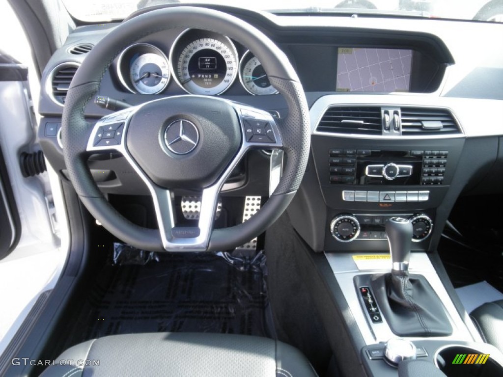 2012 Mercedes-Benz C 350 Coupe Black Dashboard Photo #56118670
