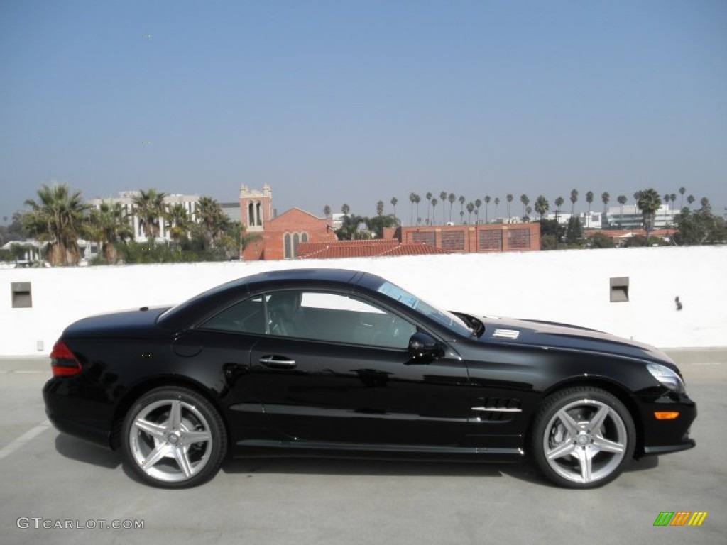 Black 2012 Mercedes-Benz SL 550 Roadster Exterior Photo #56118704