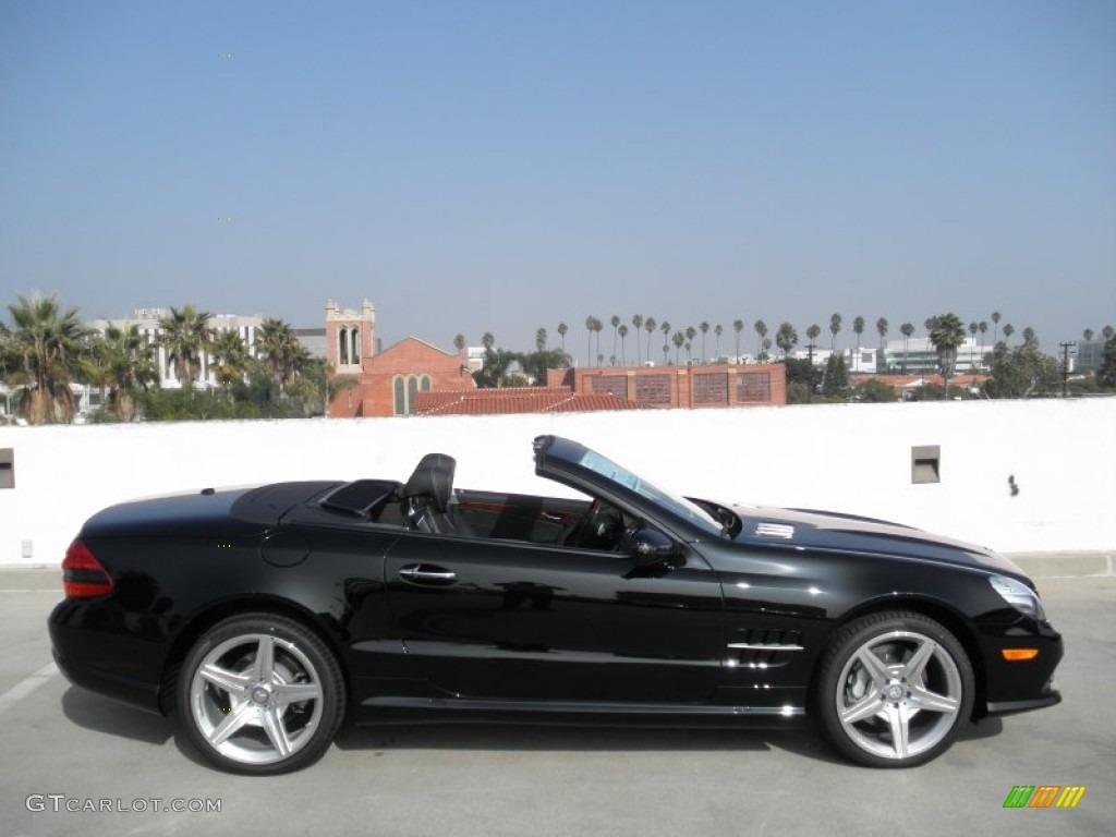 Black 2012 Mercedes-Benz SL 550 Roadster Exterior Photo #56118731