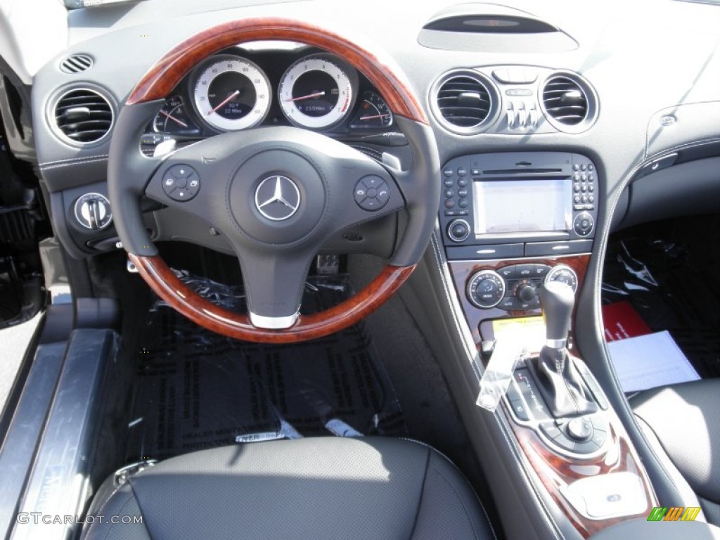 2012 Mercedes-Benz SL 550 Roadster Black Dashboard Photo #56118761