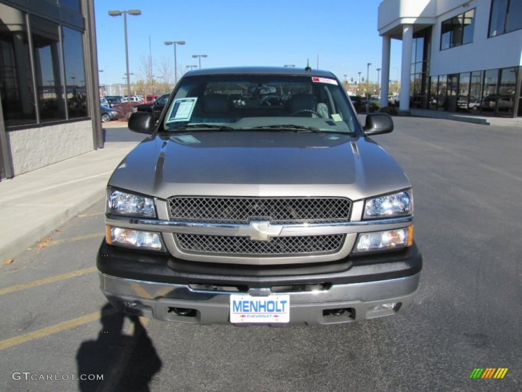 2003 Silverado 1500 LT Extended Cab 4x4 - Light Pewter Metallic / Medium Gray photo #25