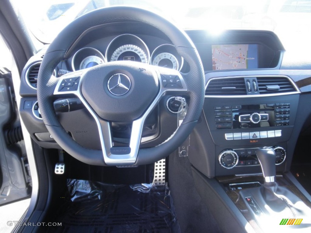 2012 Mercedes-Benz C 250 Sport Black Dashboard Photo #56119185