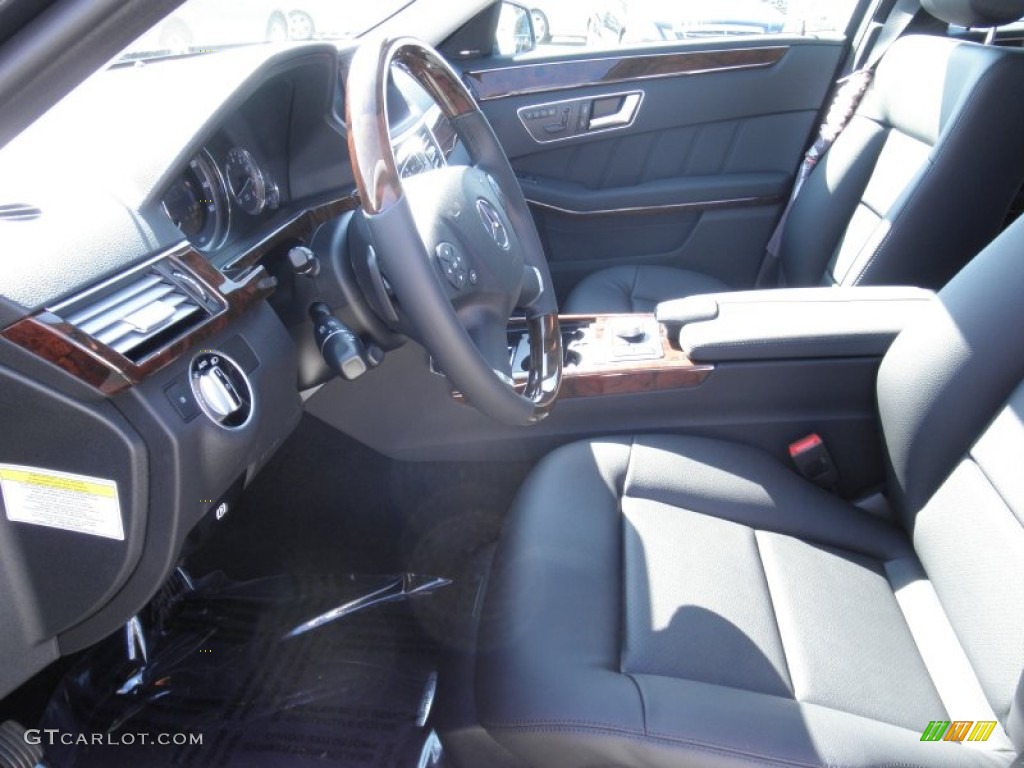 Black Interior 2012 Mercedes-Benz E 350 Sedan Photo #56119834