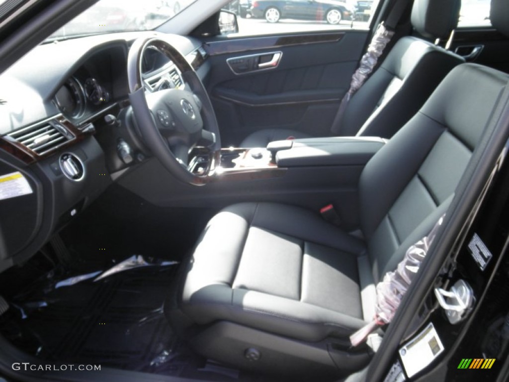 Black Interior 2012 Mercedes-Benz E 350 Sedan Photo #56119922