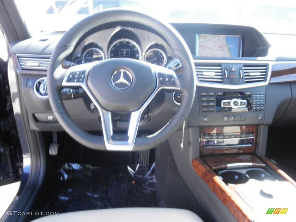 2012 Mercedes-Benz E 350 Sedan Almond/Black Dashboard Photo #56120033