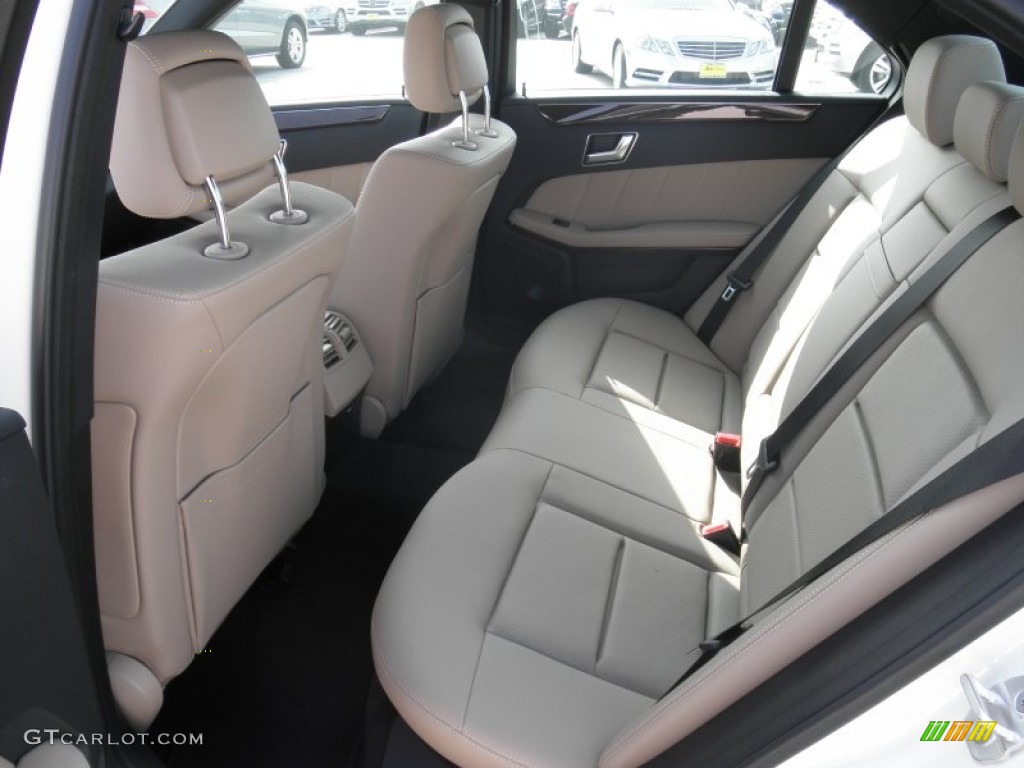 Almond/Black Interior 2012 Mercedes-Benz E 350 Sedan Photo #56120111