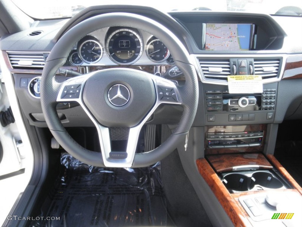 2012 Mercedes-Benz E 350 Sedan Almond/Black Dashboard Photo #56120120