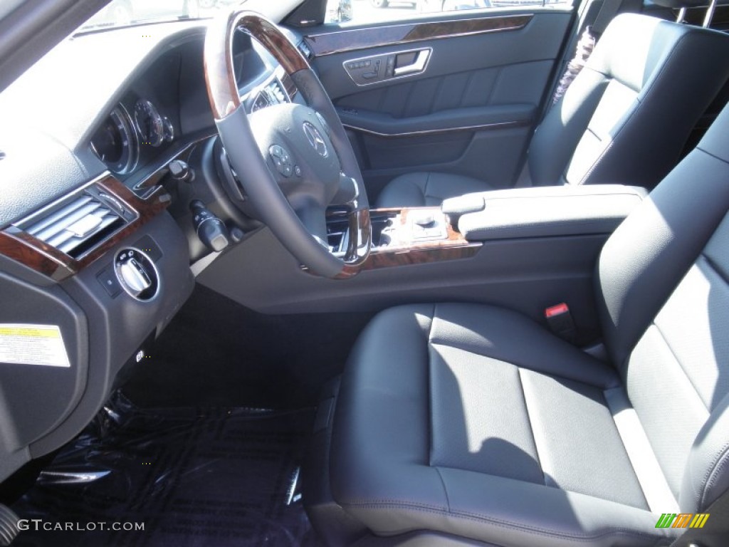 Black Interior 2012 Mercedes-Benz E 350 Sedan Photo #56120276