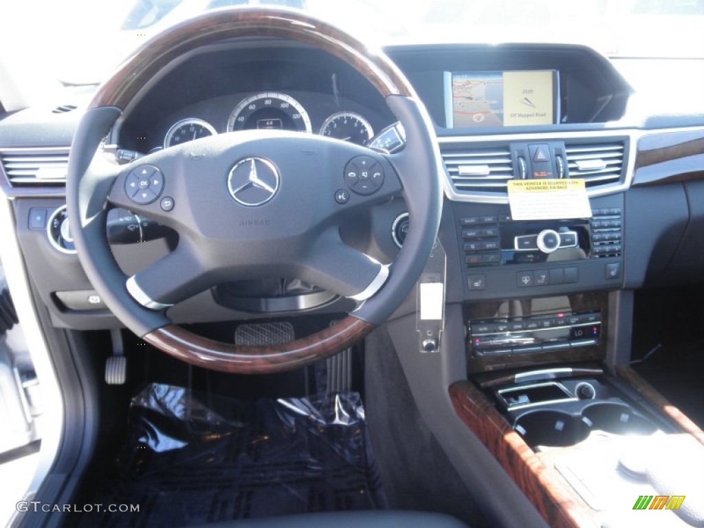 2012 Mercedes-Benz E 350 Sedan Black Dashboard Photo #56120294