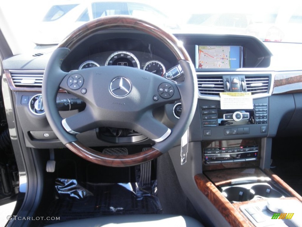 2012 Mercedes-Benz E 350 Sedan Black Dashboard Photo #56120546