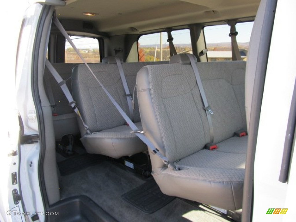 Medium Pewter Interior 2011 Chevrolet Express LT 3500 Passenger Van Photo #56120939