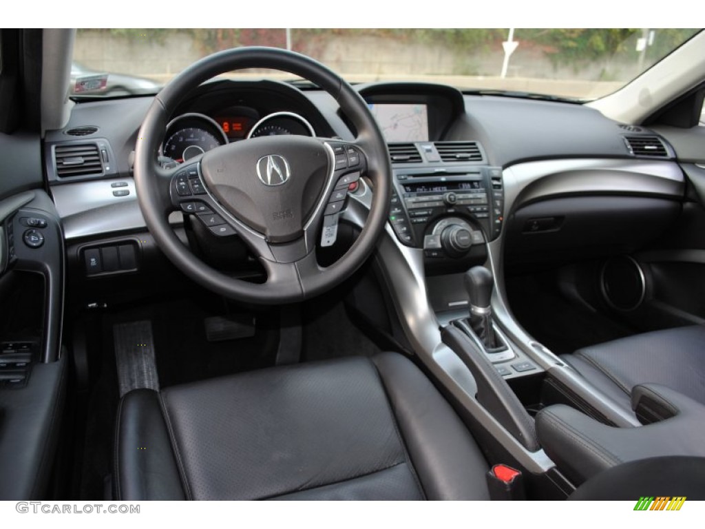 2011 Acura TL 3.5 Technology Ebony Black Dashboard Photo #56122883