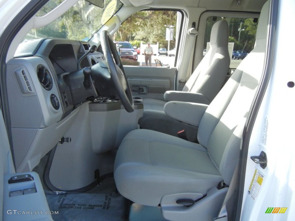 Medium Flint Interior 2011 Ford E Series Van E350 XLT Passenger Photo #56123651