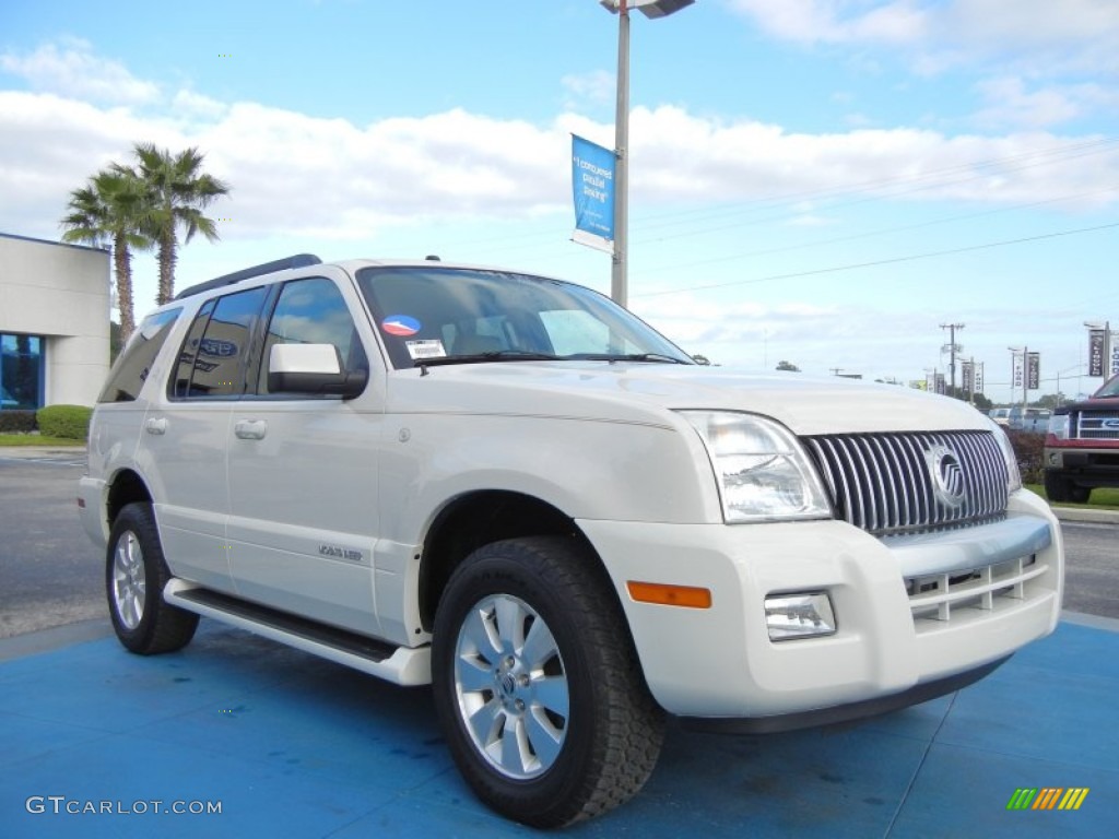 White Suede 2008 Mercury Mountaineer Standard Mountaineer Model Exterior Photo #56123891