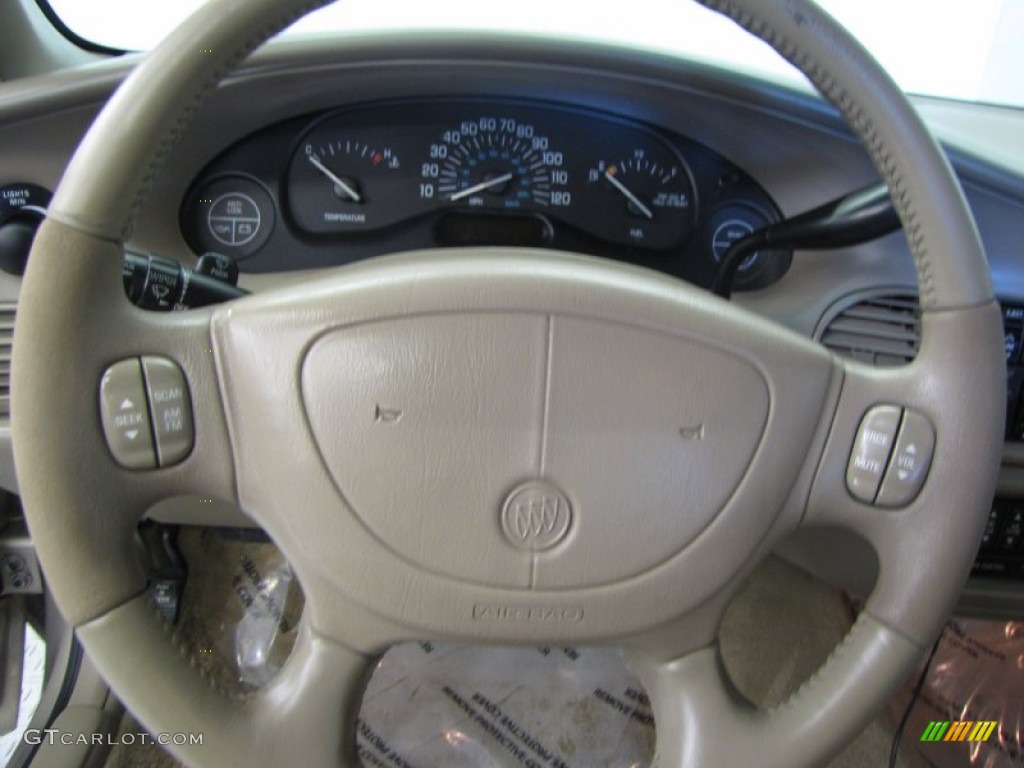 2000 Buick Century Limited Taupe Steering Wheel Photo #56124074