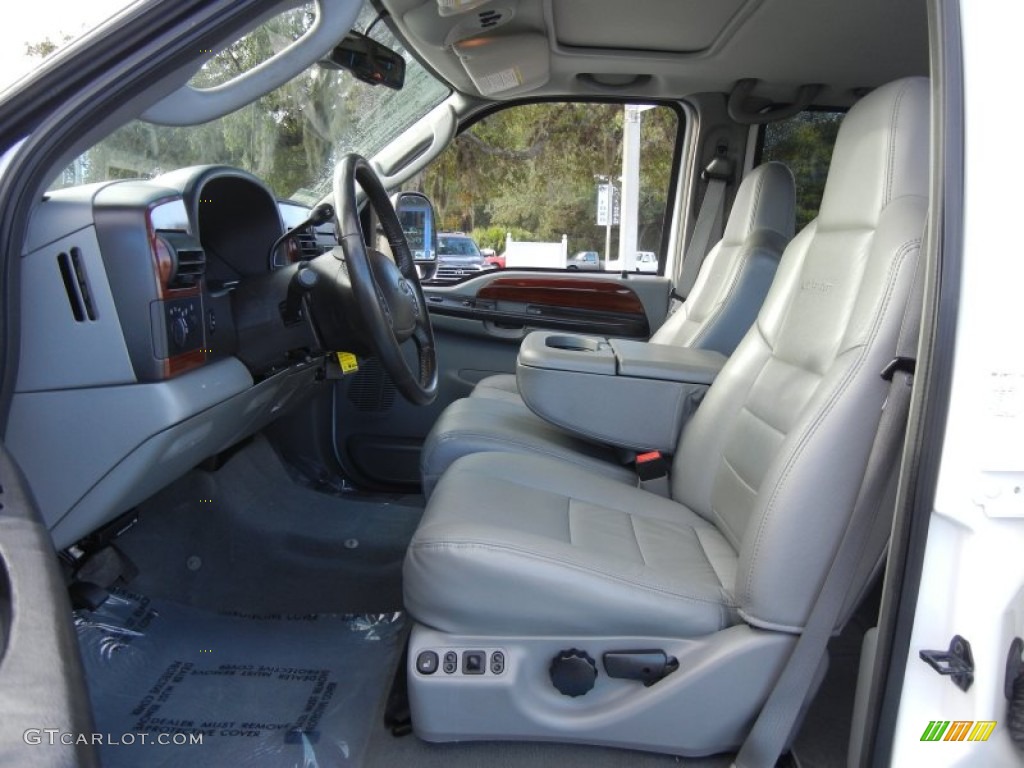 Medium Flint Interior 2006 Ford F350 Super Duty Lariat Crew Cab 4x4 Photo #56125388