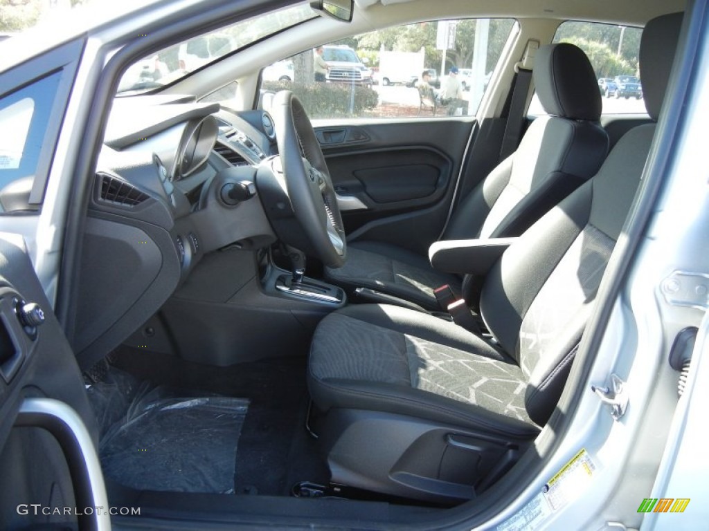 Charcoal Black Interior 2012 Ford Fiesta SEL Sedan Photo #56125733