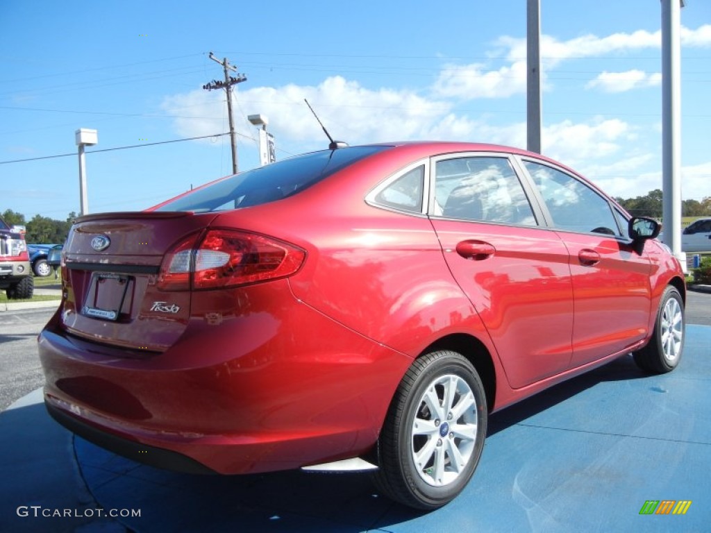 Red Candy Metallic 2012 Ford Fiesta SE Sedan Exterior Photo #56125790