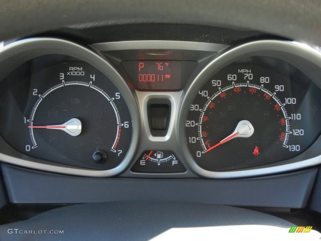 2012 Ford Fiesta SE Sedan Gauges Photo #56125856