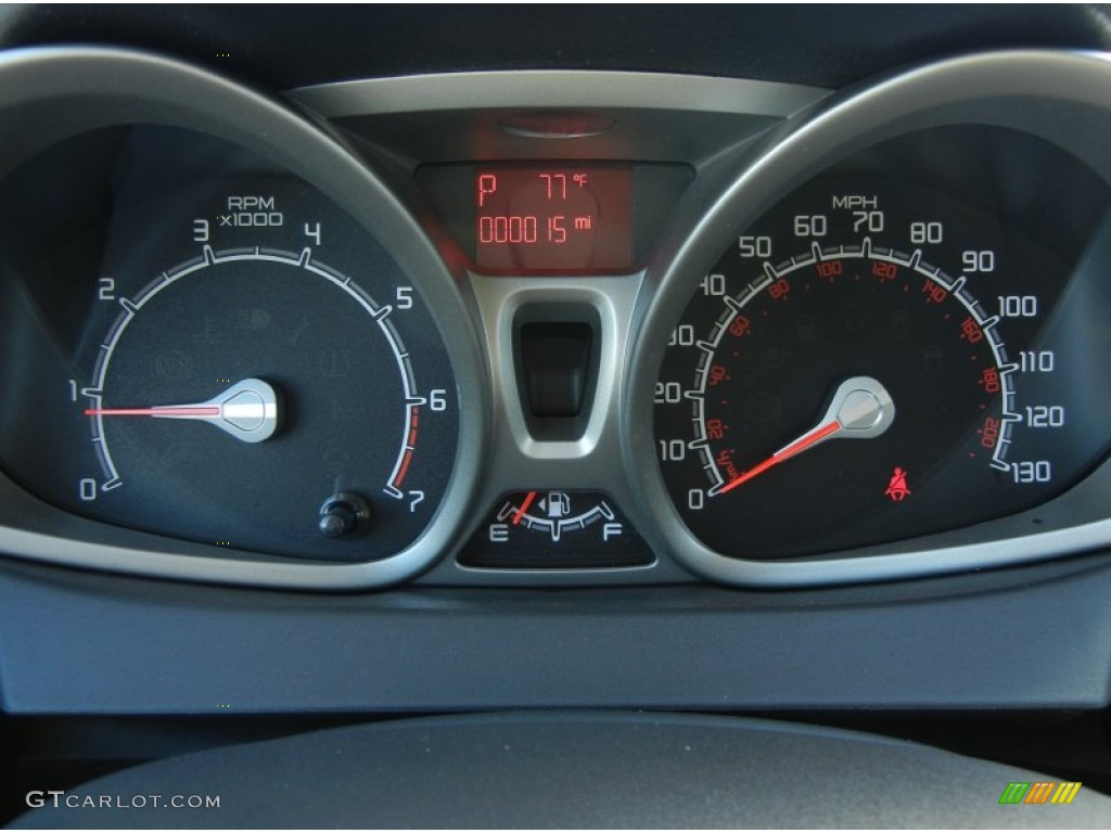 2012 Ford Fiesta SE Hatchback Gauges Photo #56125952