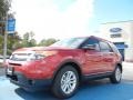 2012 Red Candy Metallic Ford Explorer XLT  photo #1