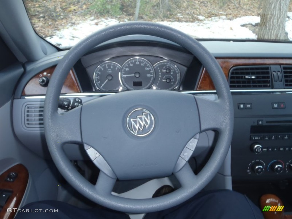 2005 Buick LaCrosse CX Gray Steering Wheel Photo #56126744